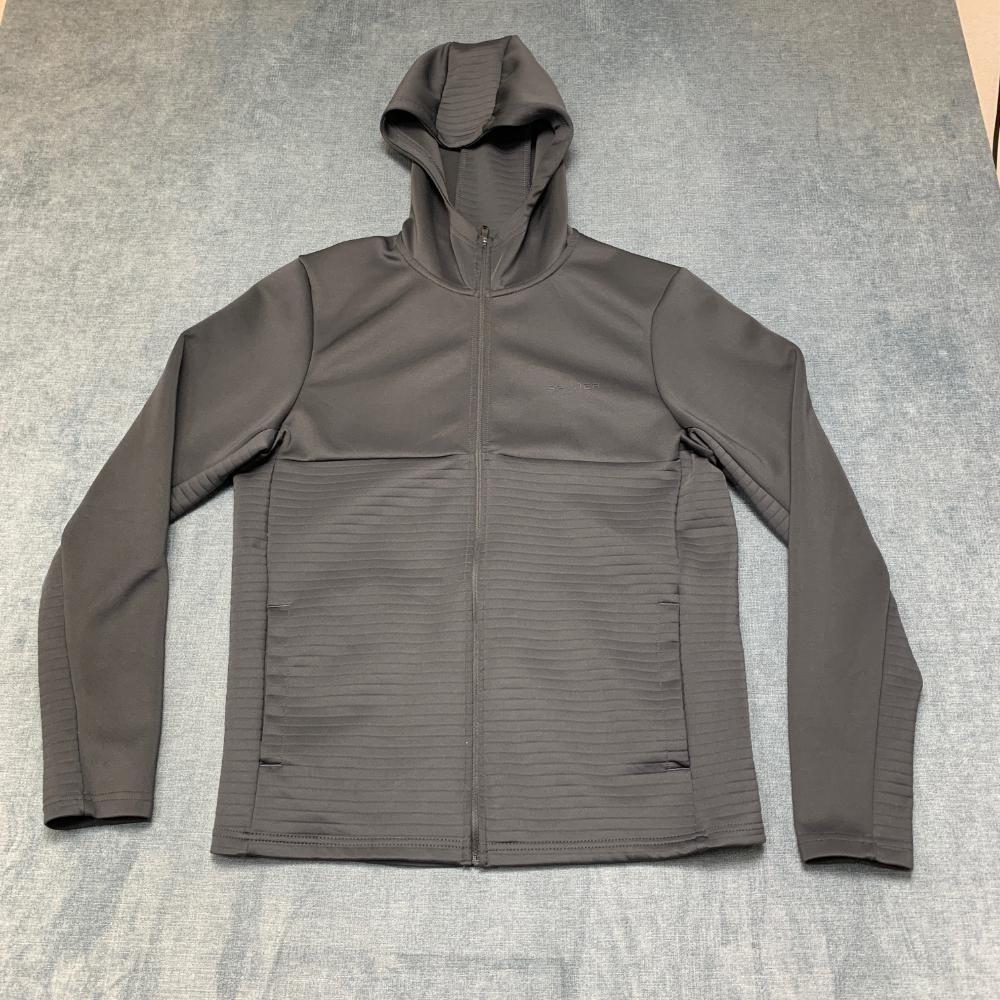 Spyder Active ProW-B Hoodie Mens Small Black Full Zip Stretch Streetwear Cozy